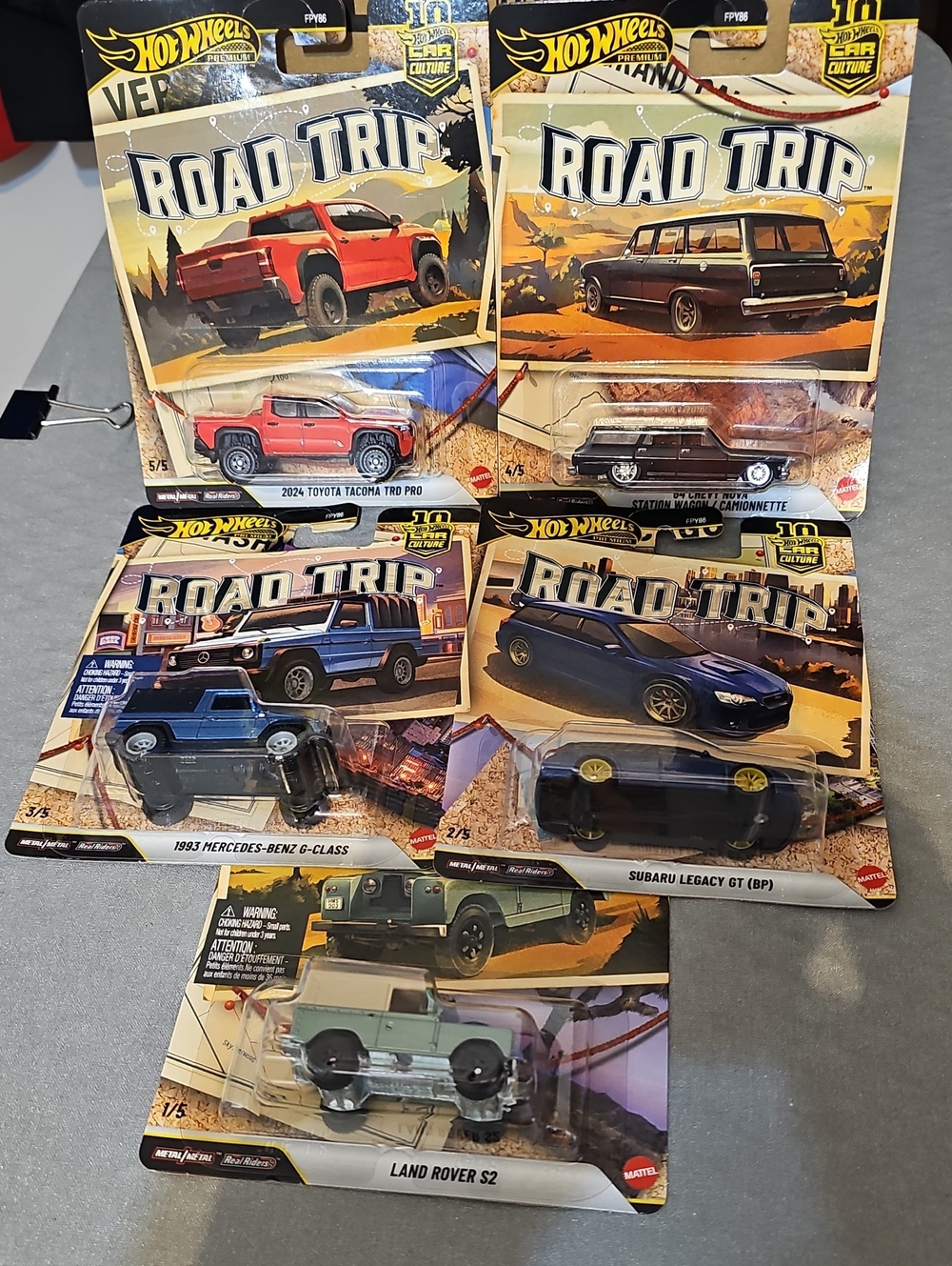 Hot Wheels- Car Culture-Road Trip  1-5 (Set)